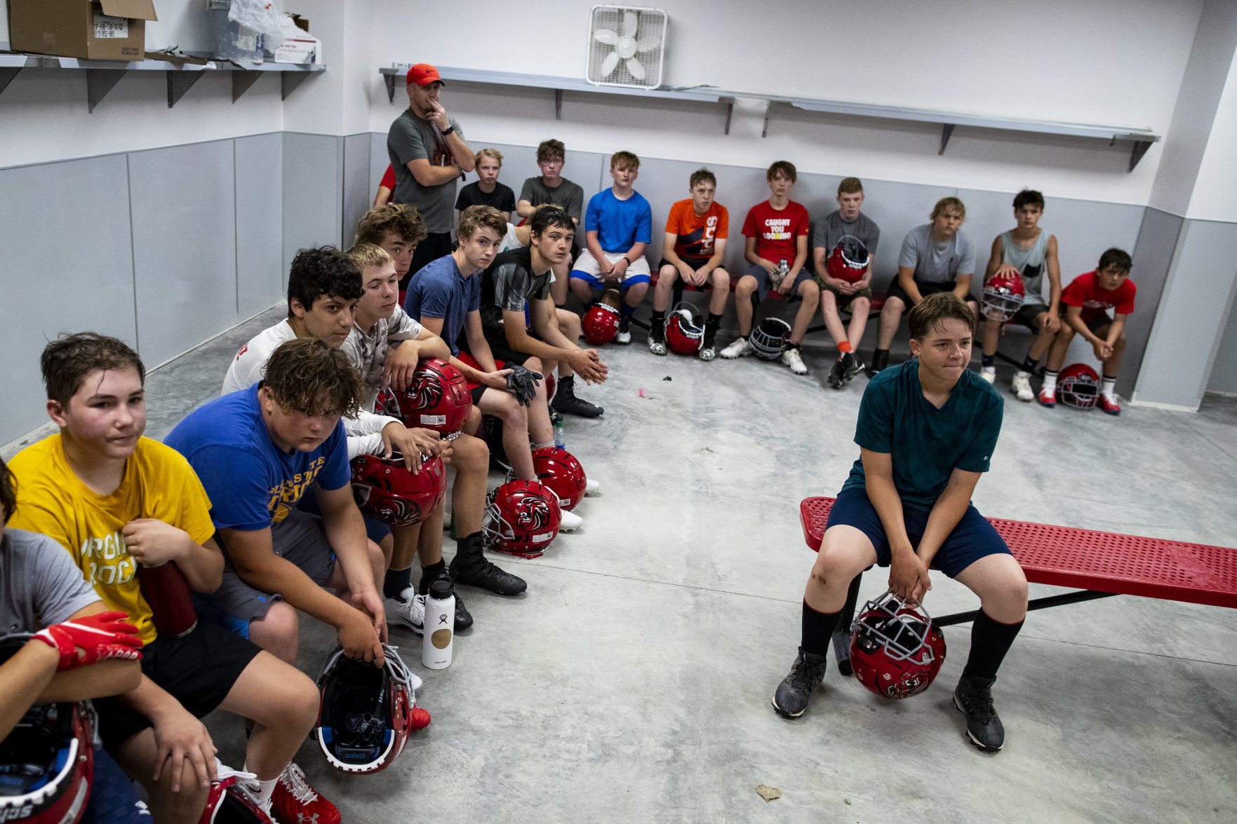 Lockwood football practice